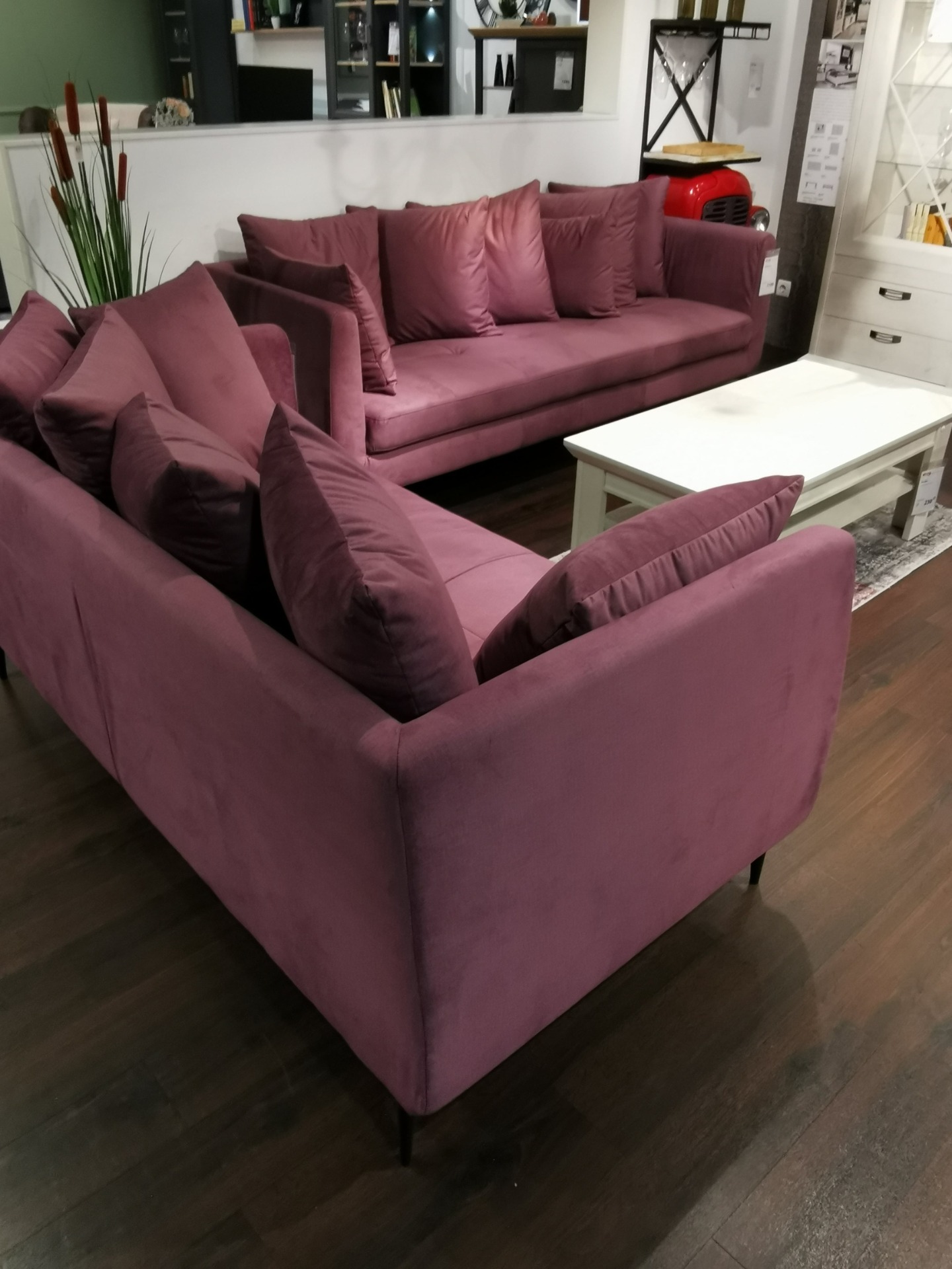 Velour Sofa Speckig
